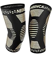 NEENCA Copper Knee Sleeves (Pair), Professional Knee Brace with Copper Ions Infused Fiber Technol...